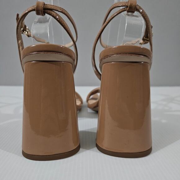 NEW Sam Edelman Kia Sandal Womens 10 Rosa Blush Patent Strappy Block Heel - Picture 9 of 13